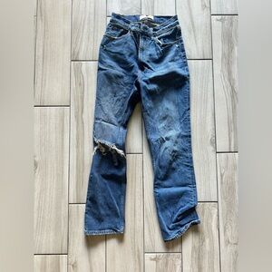 Abercrombie & fitch. The ankle straight. Ultra high rise. Size 25